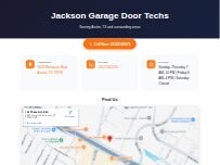 Website Screenshot Jackson Garage Door Techs
