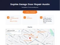 Website Screenshot Sophia Garage Door Repair Austin