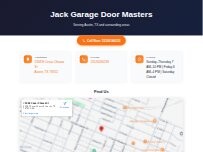 Website Screenshot Jack Garage Door Masters