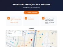 Website Screenshot Sebastian Garage Door Masters