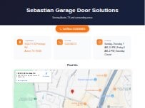 Website Screenshot Sebastian Garage Door Solutions