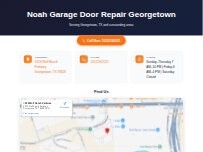 Website Screenshot Noah Garage Door Repair Georgetown