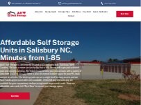 Website Screenshot A&W Self Storage