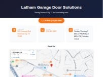 Website Screenshot Latham Garage Door Solutions