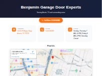 Website Screenshot Benjamin Garage Door Experts