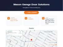 Website Screenshot Mason Garage Door Solutions