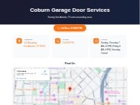 Website Screenshot Coburn Garage Door Services