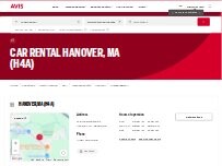 Website Screenshot Avis Car Rental