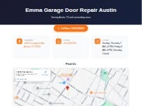 Website Screenshot Emma Garage Door Repair Austin