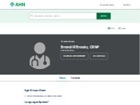 Website Screenshot Brandi R Brooks, CRNP