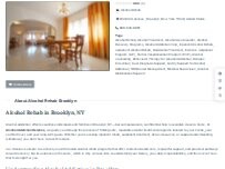 Website Screenshot Alcohol Rehab Brooklyn