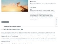Website Screenshot Alcohol Rehab Vancouver