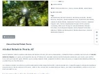 Website Screenshot Alcohol Rehab Peoria