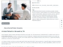 Website Screenshot Alcohol Rehab Alexandria