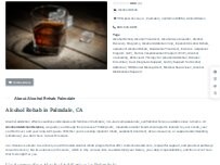 Website Screenshot Alcohol Rehab Palmdale