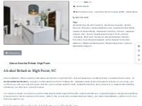 Website Screenshot Alcohol Rehab High Point