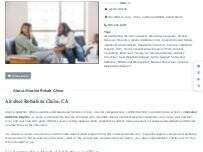 Website Screenshot Alcohol Rehab Chico