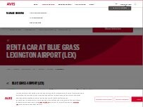 Website Screenshot Avis Car Rental