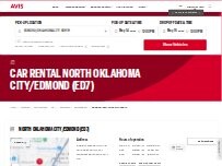 Website Screenshot Avis Car Rental