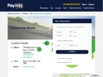 Website Screenshot Payless Car Rental