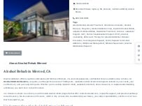 Website Screenshot Alcohol Rehab Merced