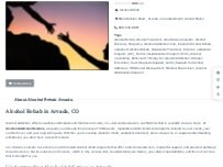 Website Screenshot Alcohol Rehab Arvada