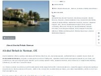 Website Screenshot Alcohol Rehab Norman