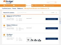 Website Screenshot Budget Truck Rental