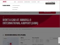 Website Screenshot Avis Car Rental