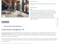 Website Screenshot Alcohol Rehab Binghamton