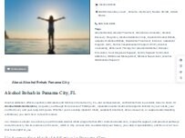 Website Screenshot Alcohol Rehab Panama City