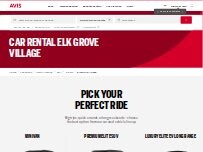 Website Screenshot Avis Car Rental