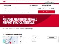 Website Screenshot Avis Car Rental