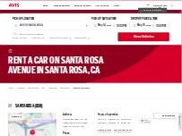 Website Screenshot Avis Car Rental