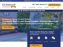 Website Screenshot P.K. Wadsworth Heating & Cooling