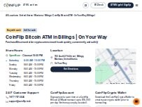 Website Screenshot CoinFlip Bitcoin ATM - On Your Way (Billings)