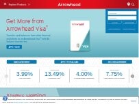 Website Screenshot Arrowhead Credit Union
