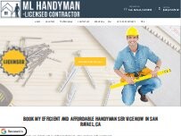 Website Screenshot ML Handyman