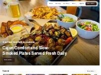 Website Screenshot The Bayou Cajun Smokehouse