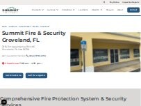 Website Screenshot Summit Fire & Security