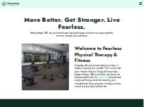 Website Screenshot Fearless Physical Therapy and Fitness