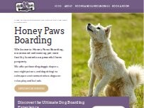 Website Screenshot HONEY PAWS DOG BOARDING