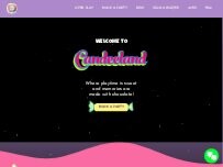 Website Screenshot Candeeland - Burbank - Kids Birthday Parties and Daily Indoor Playground