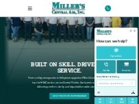 Website Screenshot Miller's Central Air, Inc.