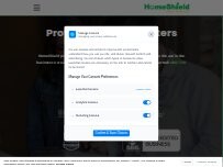 Website Screenshot HomeShield Pest Control