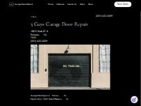 Website Screenshot 3 Guys Garage Door Repair