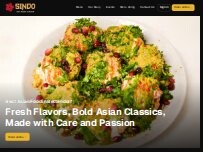 Website Screenshot SinDo Pan Asian Cuisine