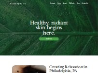 Website Screenshot A Glow by Laura