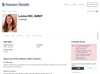 Website Screenshot Lorna Ann Hill, AGNP