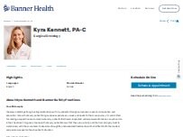 Website Screenshot Kyra Lynn Kennett, PAC
